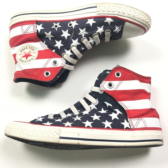 converse us flag shoes